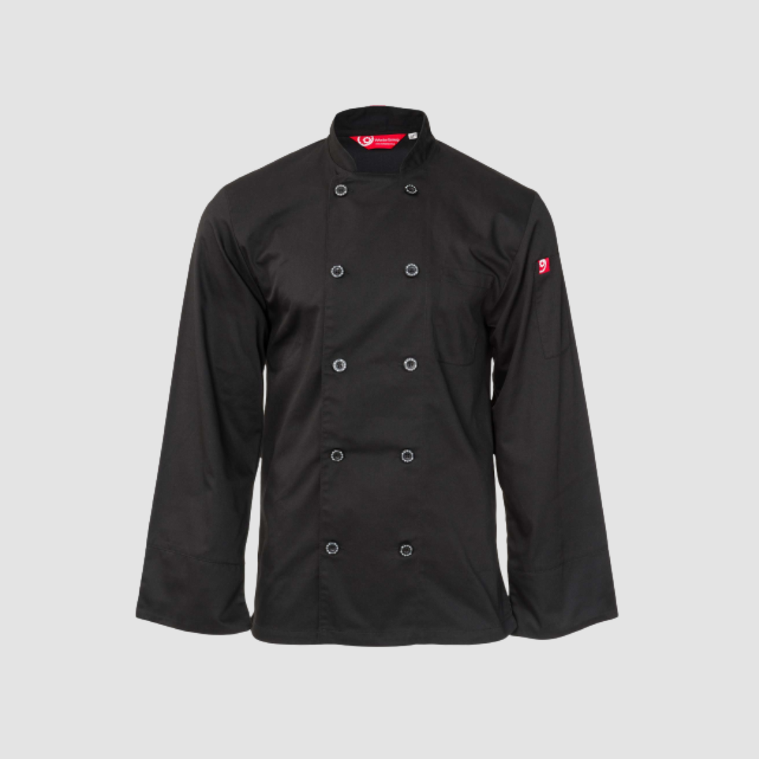 Chef Jacket Long Sleeve Black